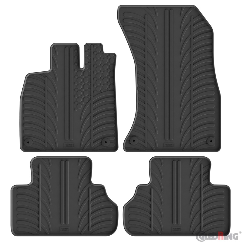 Gledring Rubbermatten  Audi Q5 (GU) MHEV 2025- incl. Sportback (T profiel 4-delig + montageclips)