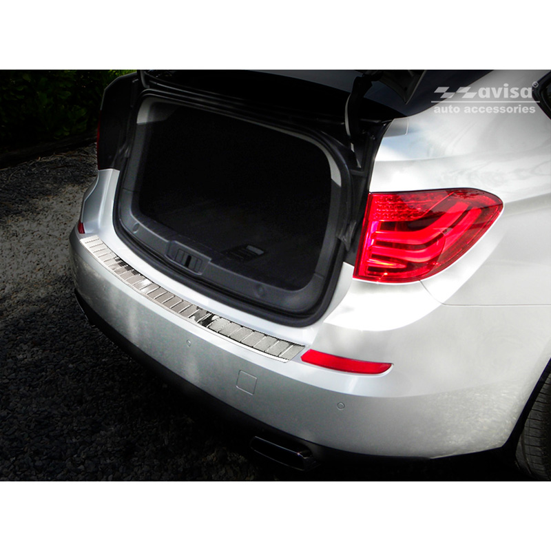 RVS Achterbumperprotector  BMW 5-Serie GT (F07) 2009-2013 'Ribs'