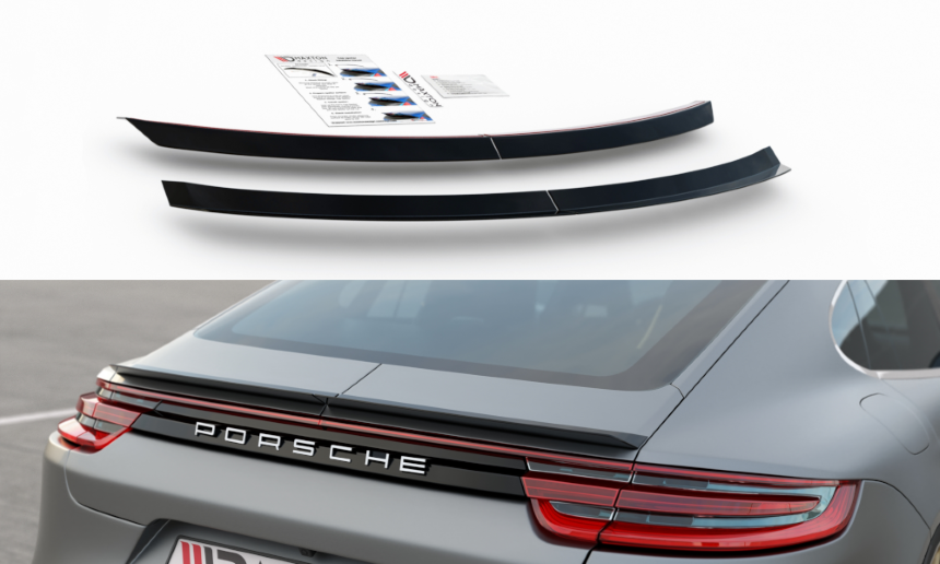 Spoiler cap Porsche Panamera (Turbo/GTS 971) Maxton Design glans zwart