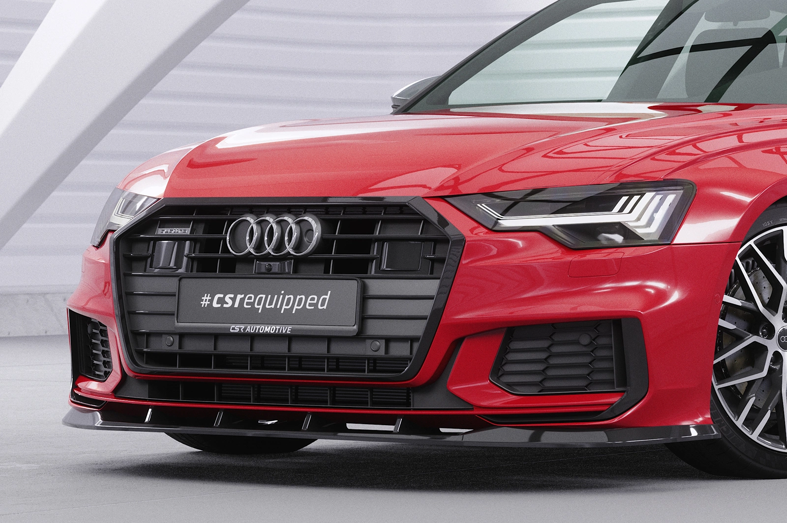 Voorspoiler Audi A6 S-Line / S6 C8 (Typ 4K/F2) Glans Zwart – 2018–2023 (A6) / 2019–2023 (S6)