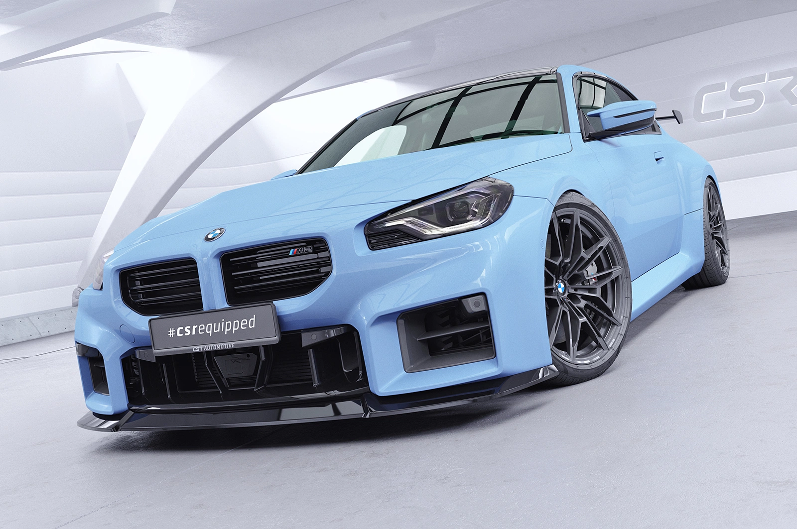 Voorspoiler BMW M2 G87 glans zwart