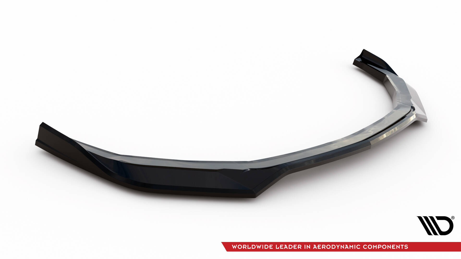 Voorspoiler V.1 Ford Mustang GT MK7 Maxton Glanzend zwart