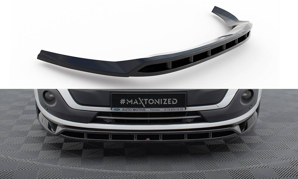 Voorspoiler Ford Transit Custom Maxton Glans Zwart
