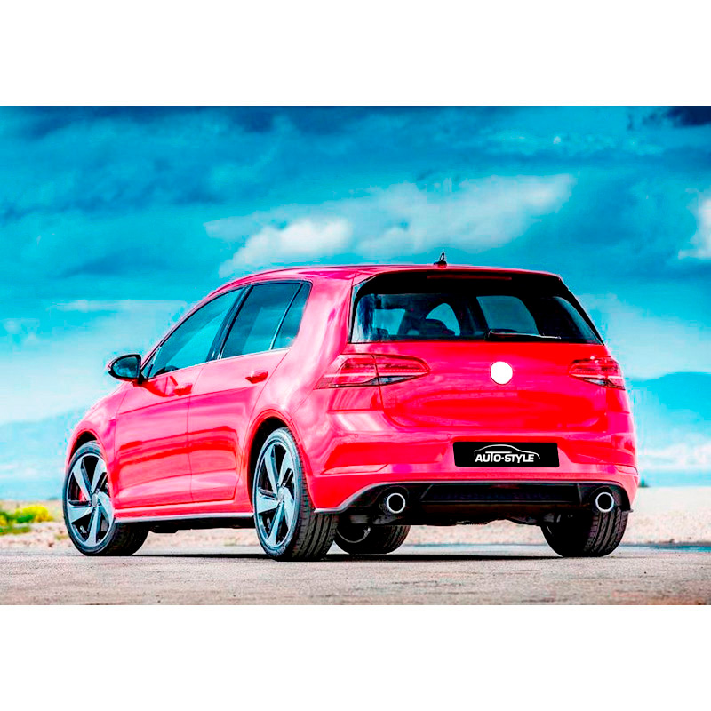 Achterbumperskirt  Volkswagen Golf VII 3/5-deurs Facelift 2017- 'GTi-Look' (PP)