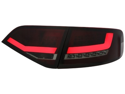 Taillights fits Audi A4 B8 Limousine Led red/smoke