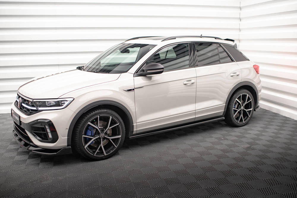 Zijskirts Volkswagen T-Roc R FL Maxton Glans Zwart