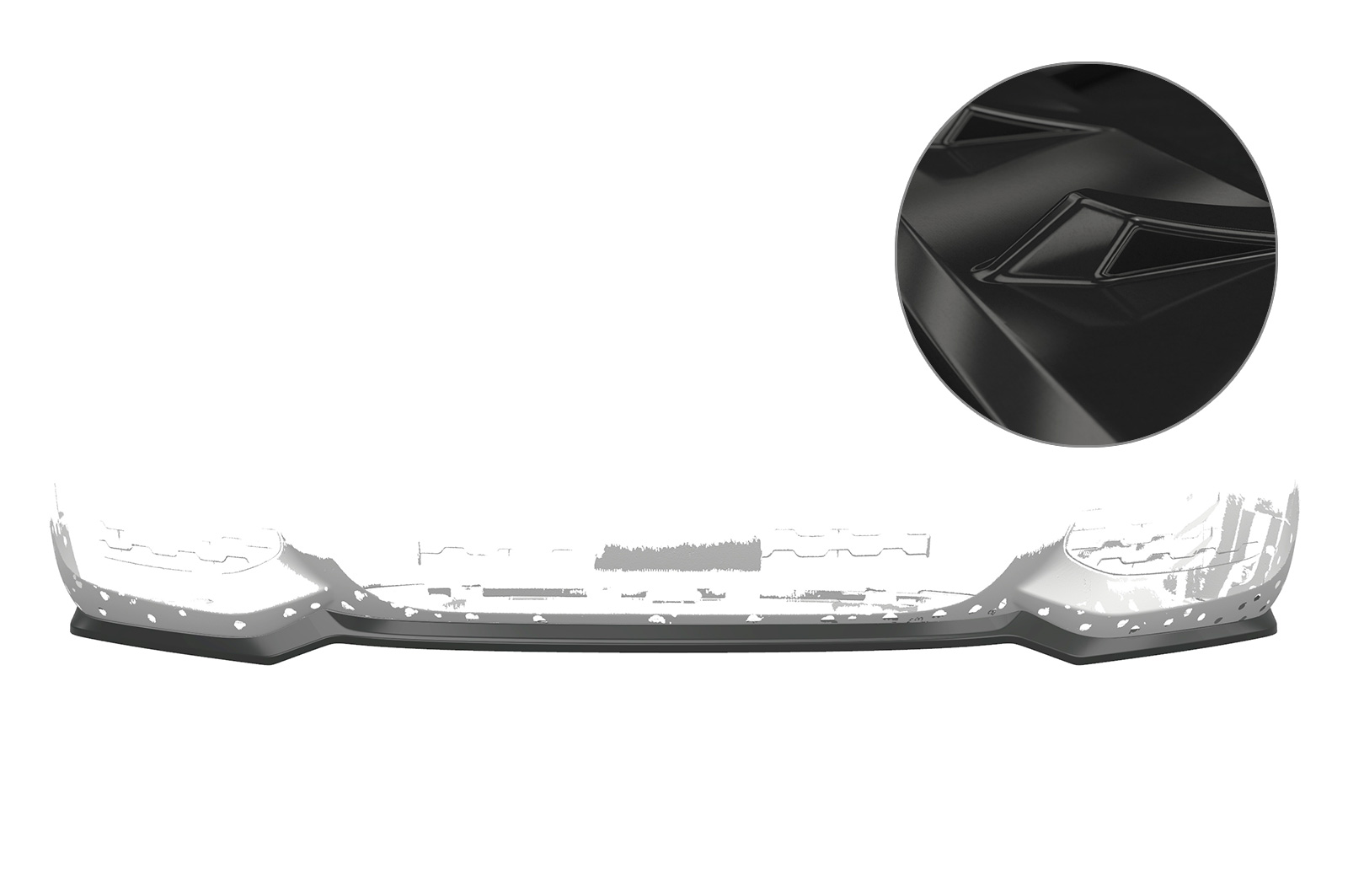 Voorspoiler BMW X F26 M-Pakket CSR Glans Zwart