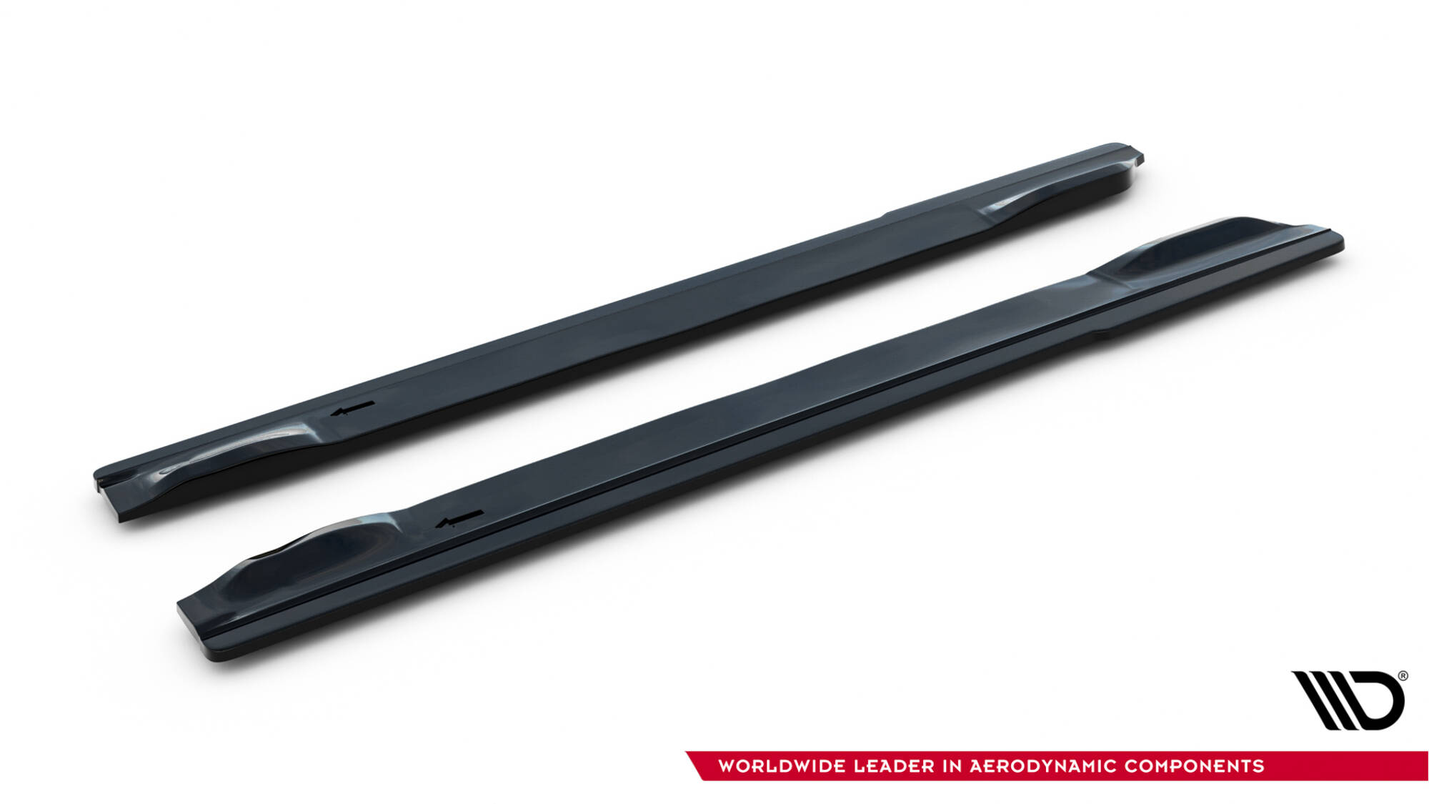 Zijskirts V.1 Subaru Impreza WRX STI MK3 Facelift Maxton Glanzend zwart