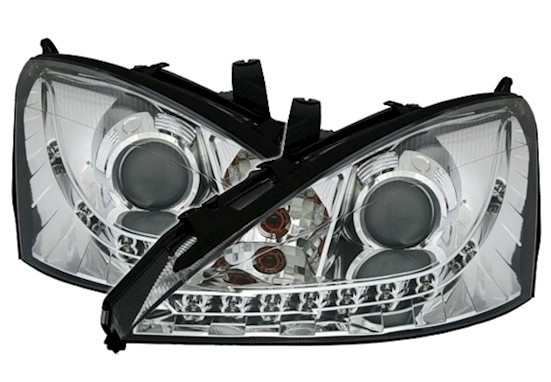 Faros Ford Focus Angel Eyes 98-01 negro