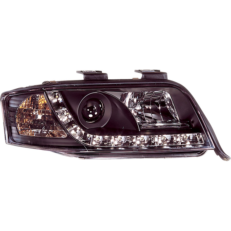 Set Koplampen incl. DRL  Audi A6 4B 2001-2004 - Zwart