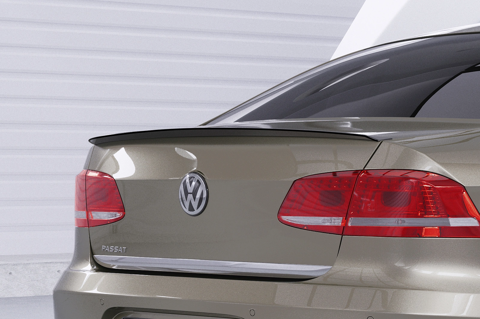 Achterspoiler voor VW Passat B7 Typ 3C Glans Zwart (2010–2014) – CSR Automotive