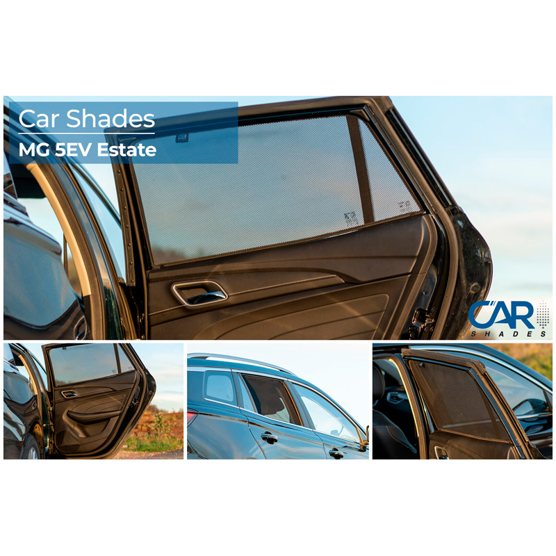 Set Car Shades (achterportieren)  MG 5 (EV) SW 2020- (2-delig)