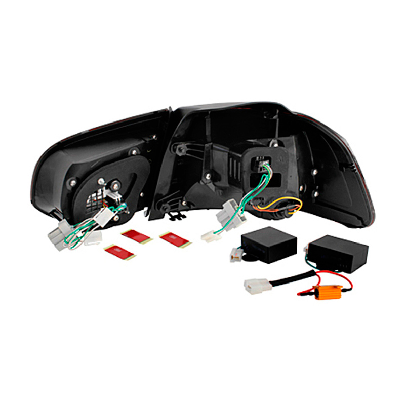Set R-Look LED Achterlichten  Volkswagen Golf VI 2008-2012 excl. Variant - Rood/Helder