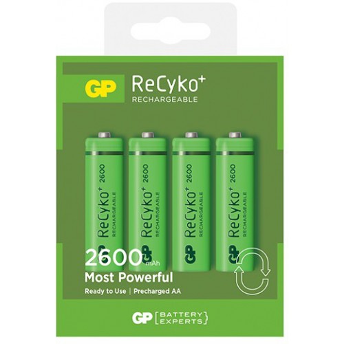GP 1,2V 4x Batterijen 'NiMH/AA 2050mAh'