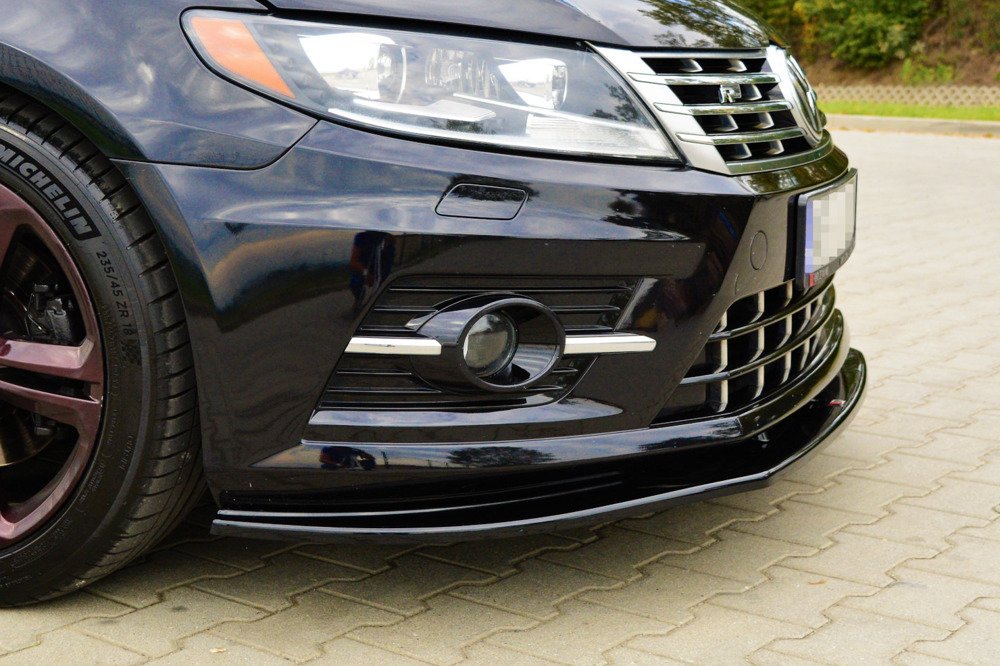 Voor Splitter VW Passat CC R-LINE  Glans Zwart