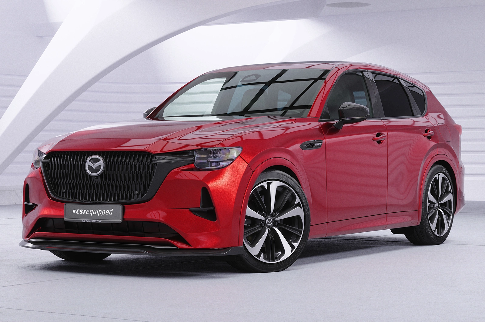 Voorspoiler Mazda CX-60 Homura / Takumi CSR glans zwart (vanaf 2022)