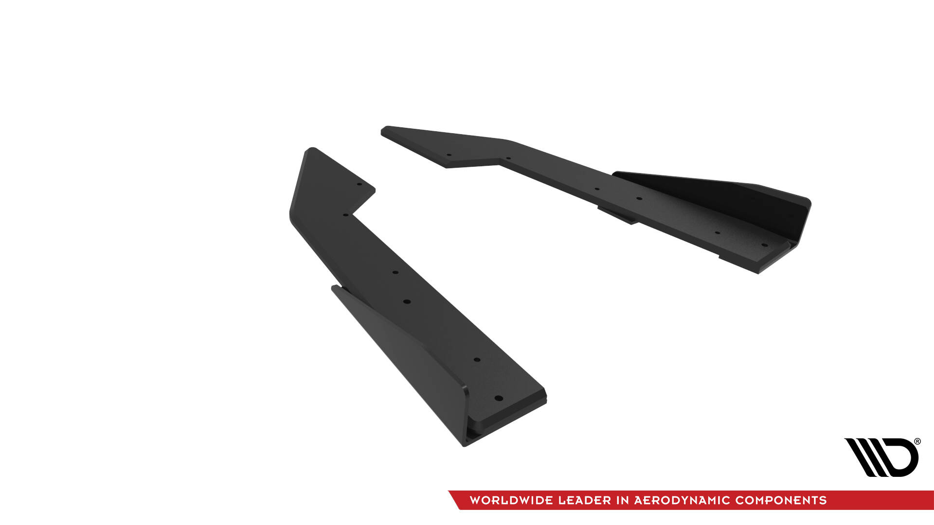 Street Pro Achterzij Spoilers + Flaps Ford Mustang GT MK7 Maxton Glanzend zwart