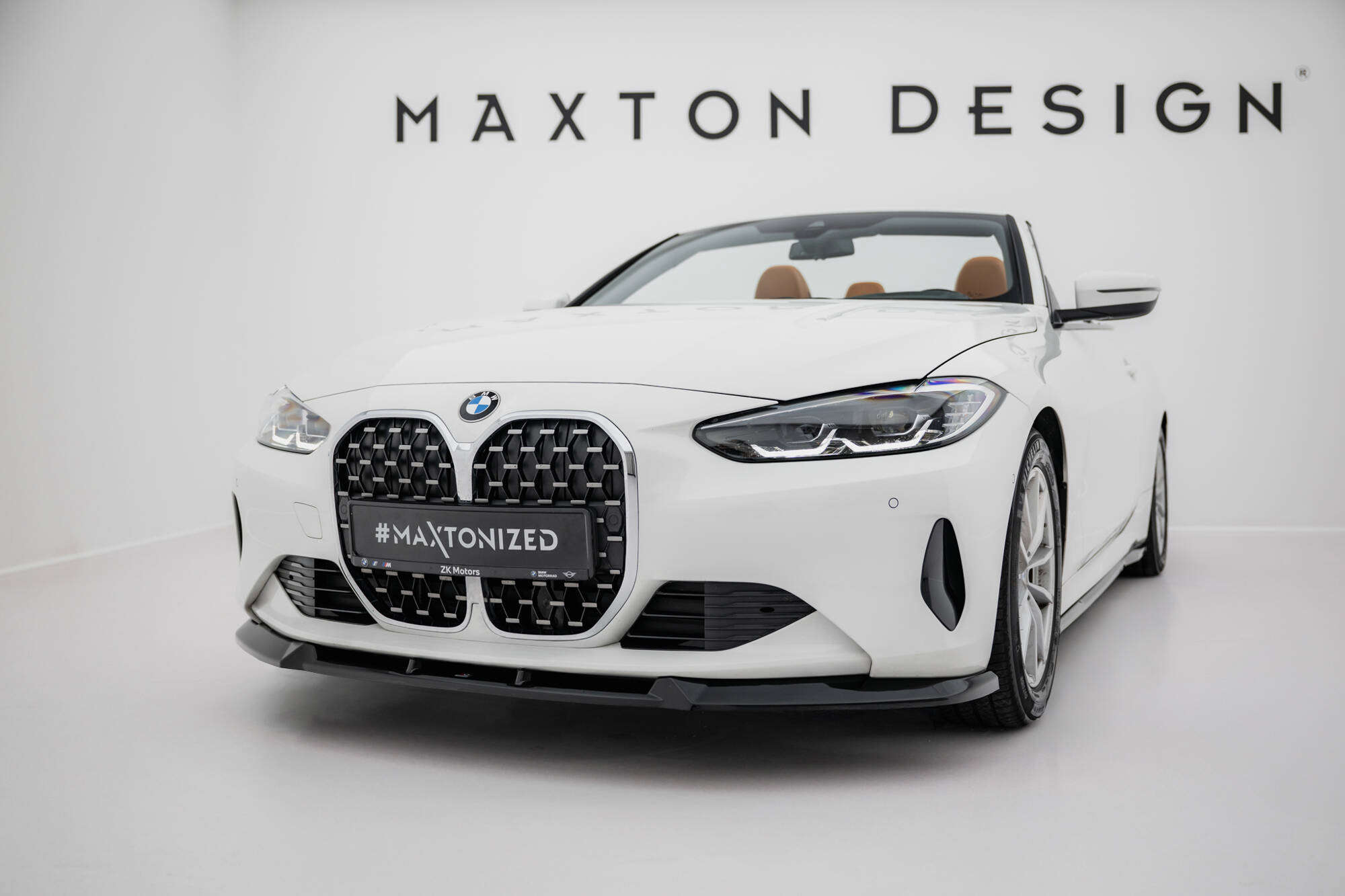 Voorspoiler BMW 4 Coupe / Cabrio G22 / G23 Maxton Glanzend zwart