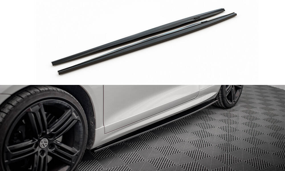 Zijskirts Volkswagen Scirocco R Maxton Glans Zwart