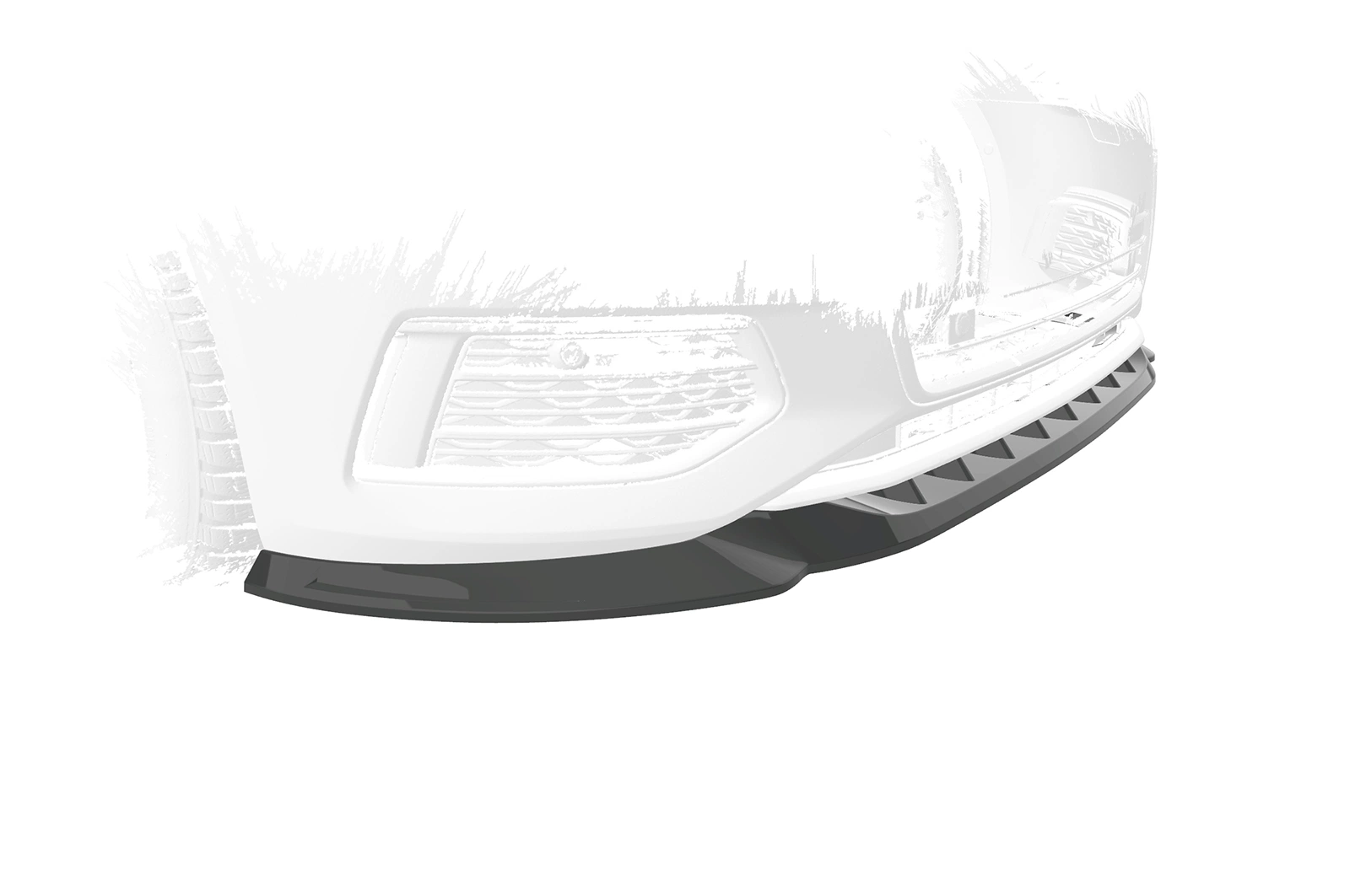Voorspoiler Audi A6 C8 Glans Zwart van CSR Automotive (2018-2023)