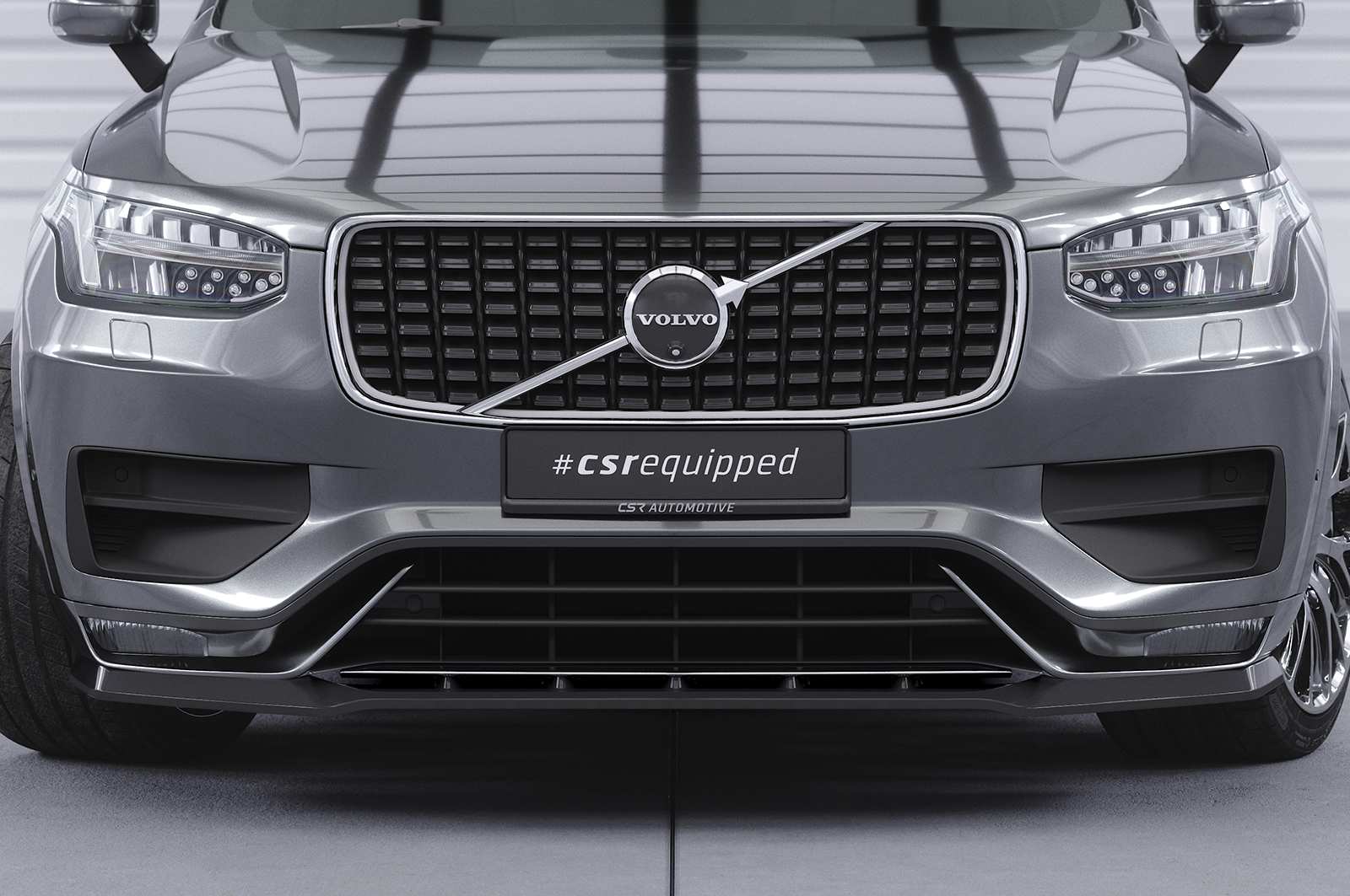 Voorspoiler Volvo XC90 2019- CSR Glans Zwart