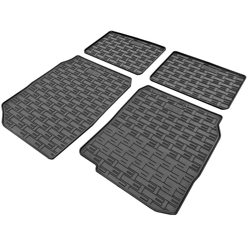 CIKCAR Rubber matten  Dacia Spring EV Facelift 24- (4-delig + montagesysteem)