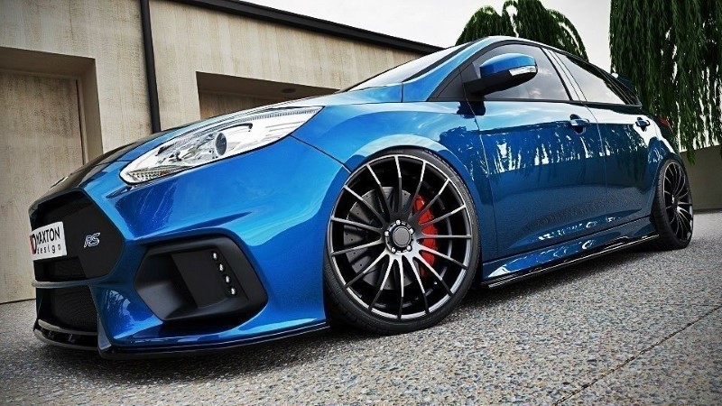 Zijskirts Diffusers Ford Focus ST / ST-Line Mk3 / Mk3 FL Hatchback / Estate Glanzend Zwart