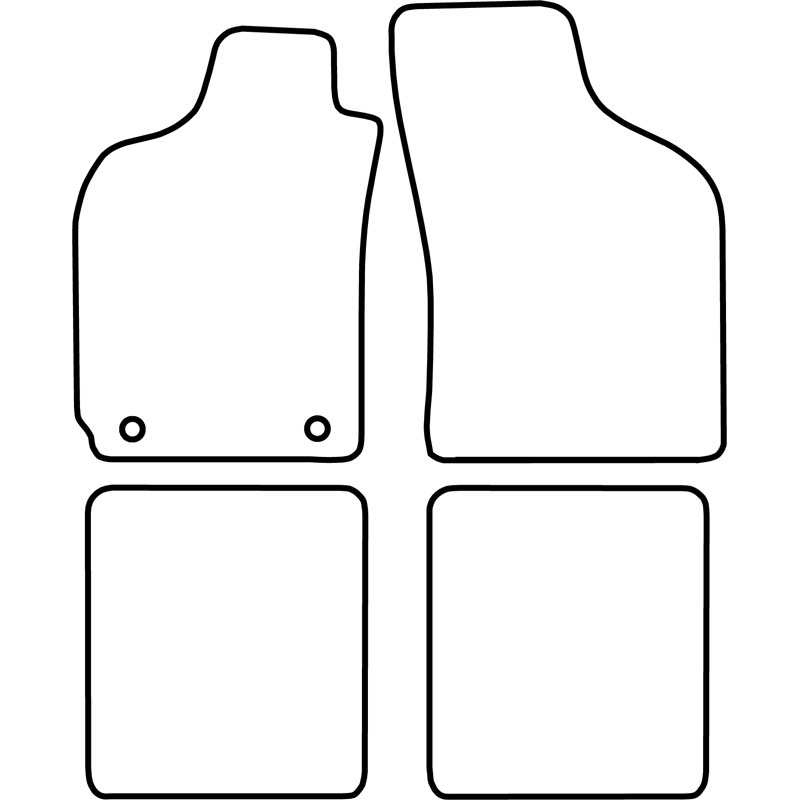 Automatten Velours  Fiat Palio Weekend 1997-2001