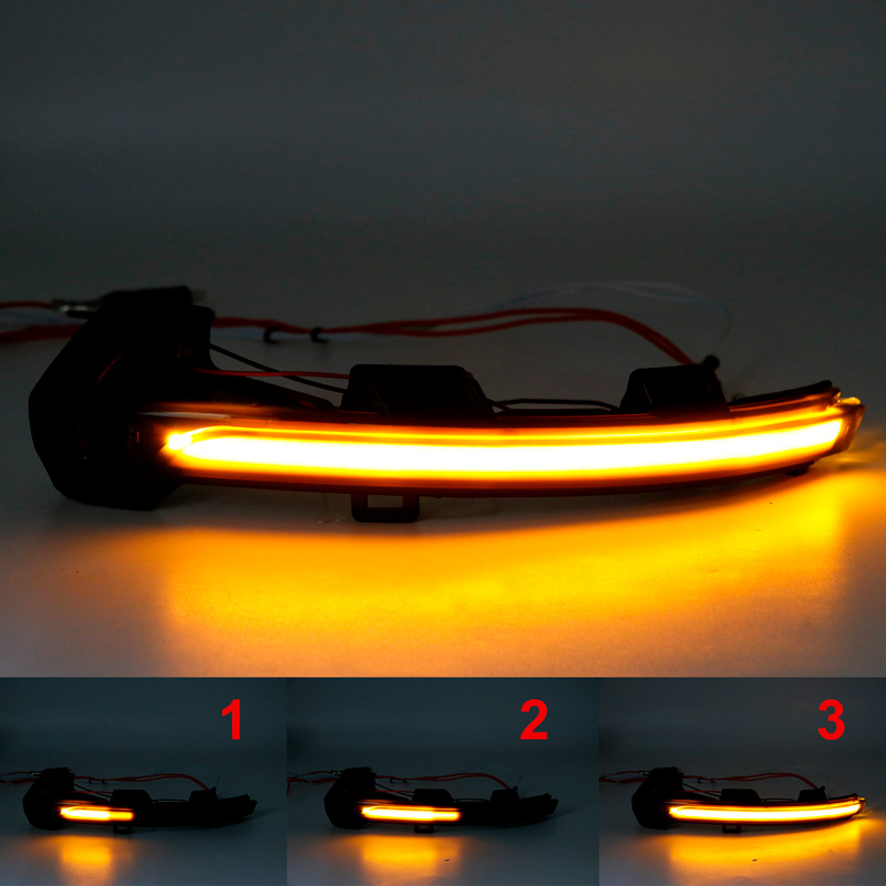 Set LED Zijspiegel-Knipperlichten  Volkswagen Passat (3G) 2014- & Arteon 2017- - Rookgrijs - incl. Dynamic Running Light