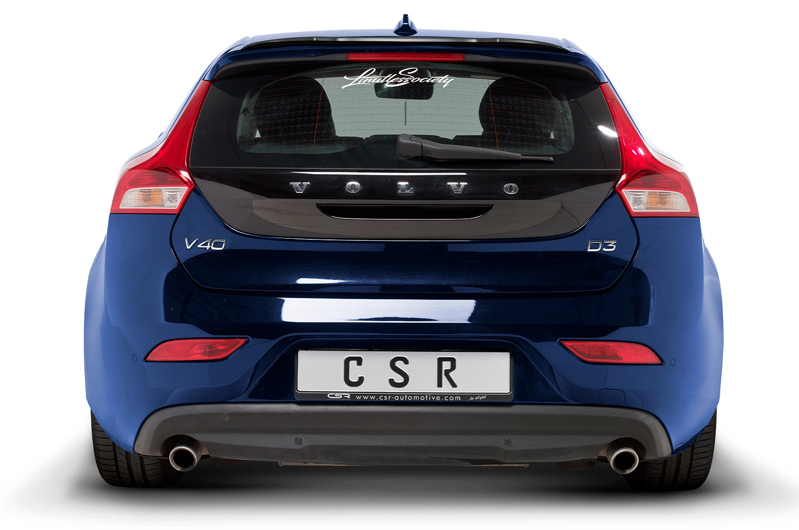Voorspoiler Volvo V40 Glans Zwart van CSR Automotive (2012-)