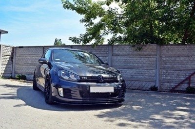 Voorspoiler VW Golf 6 GTI Glans Zwart