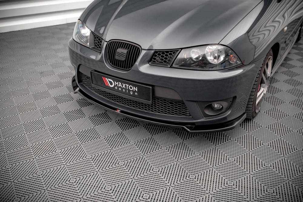 Voorspoiler V.3 Seat Ibiza Cupra MK3 Maxton Glans Zwart