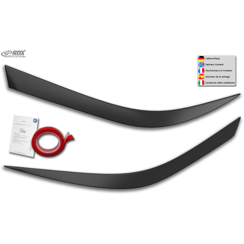 Koplampspoilers  Kia XCeed (CD) 2019- (ABS)