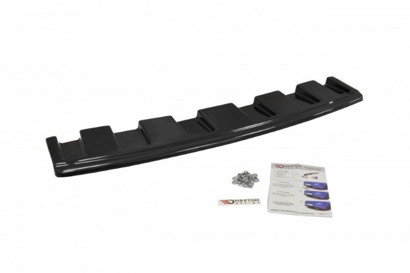 Centrale Achterspoiler Audi S6 C7 Avant (Zonder verticale bar) Glanzend Zwart