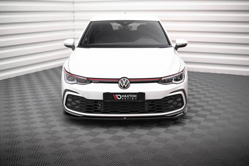 Voorspoiler V.7 Volkswagen Golf 8 GTI Glans Zwart