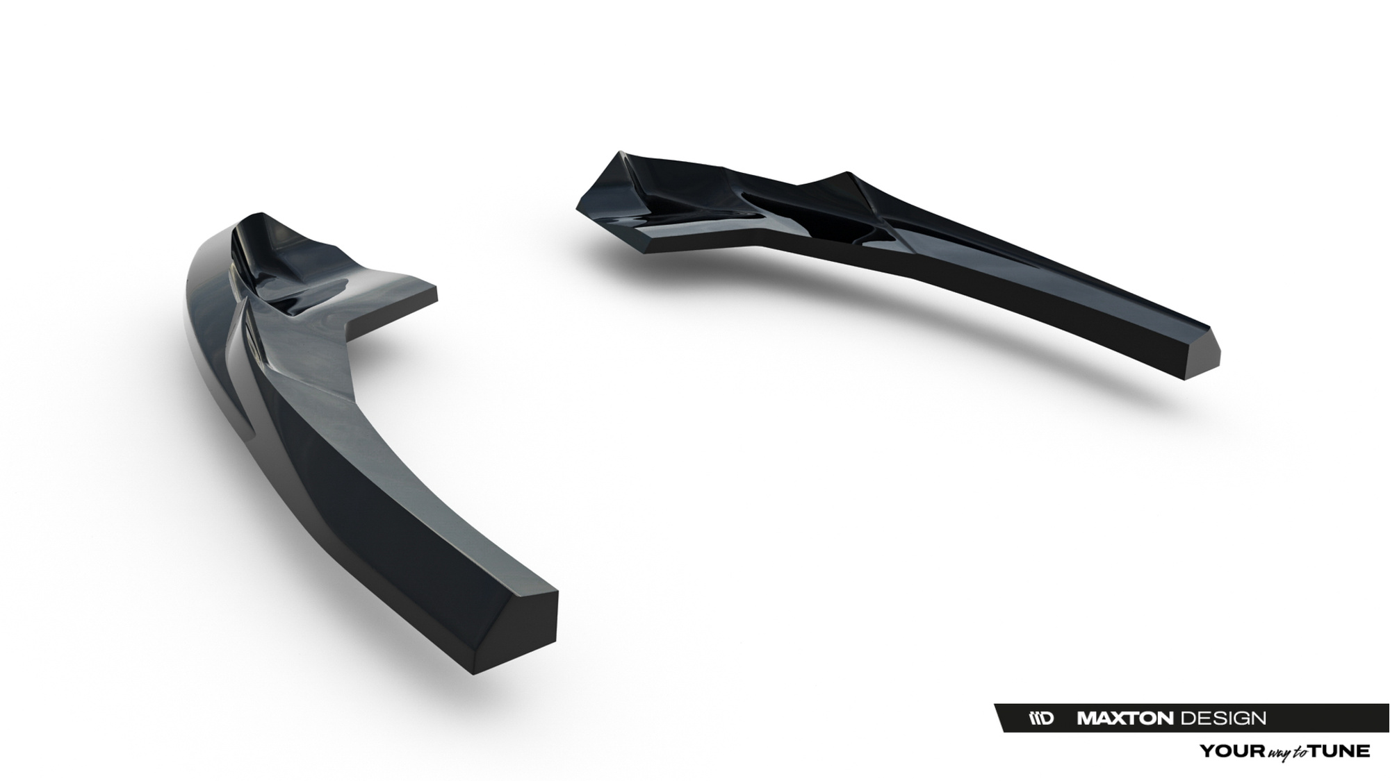 Zij-Diffuser Audi RS3 Sedan 8Y Facelift Maxton Glans Zwart V.1