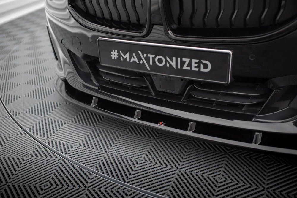 Voorspoiler V.1 BMW 2 Serie Coupe G42 Maxton Glans Zwart
