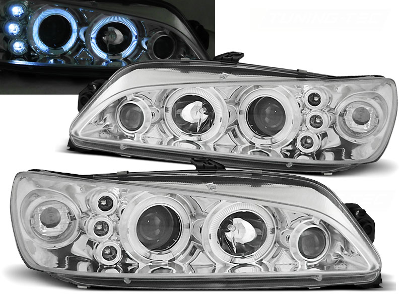 Faros Peugeot 306 97-99 cromoe + HaloRims
