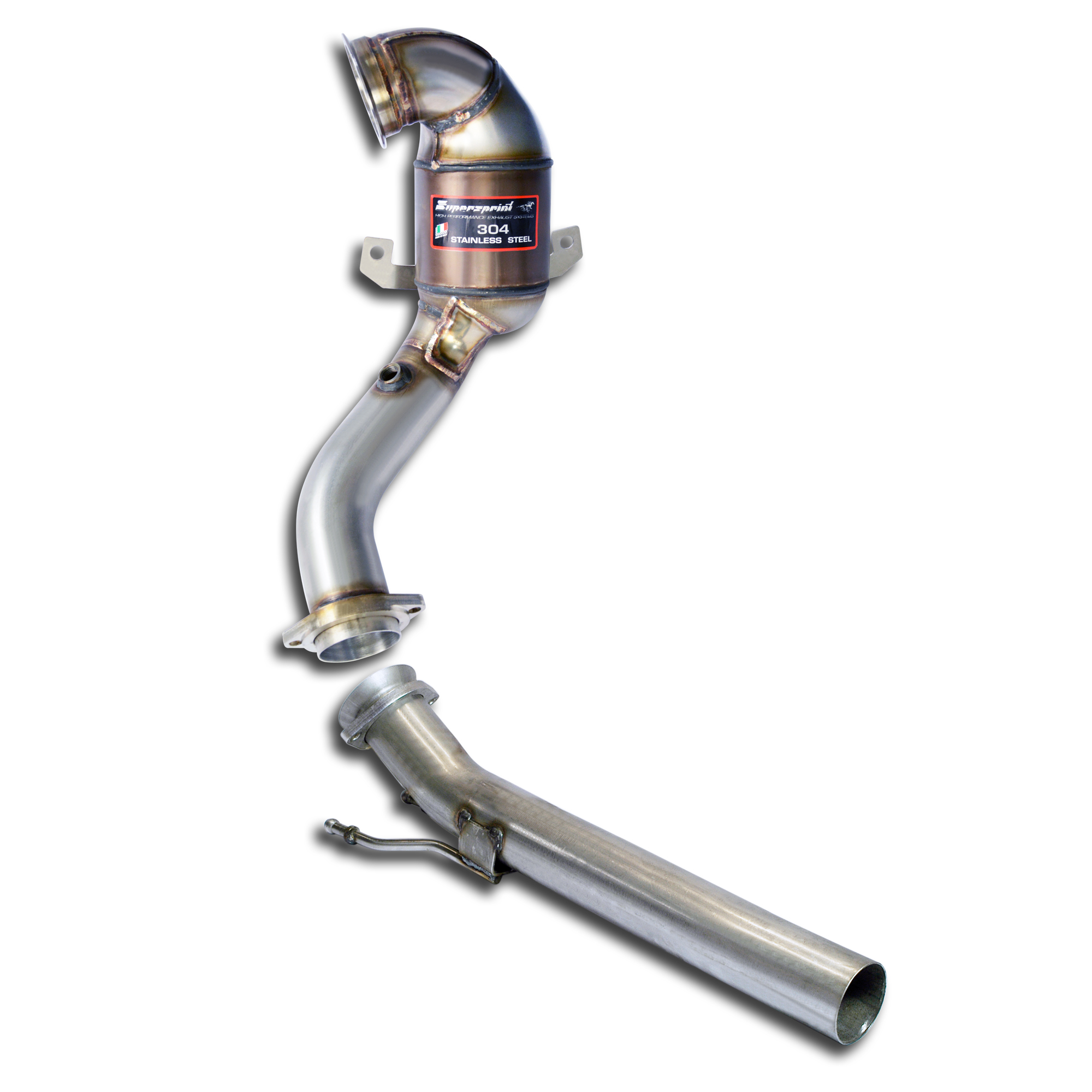 AUDI A3 8V Sedan 1.8 TFSI (180 Hp) 2013 -> 2015 Turbo downpipe kit + Metallic catalytic converter 20