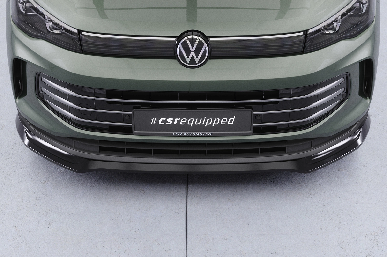 Voorspoiler VW Tiguan 3 glans zwart