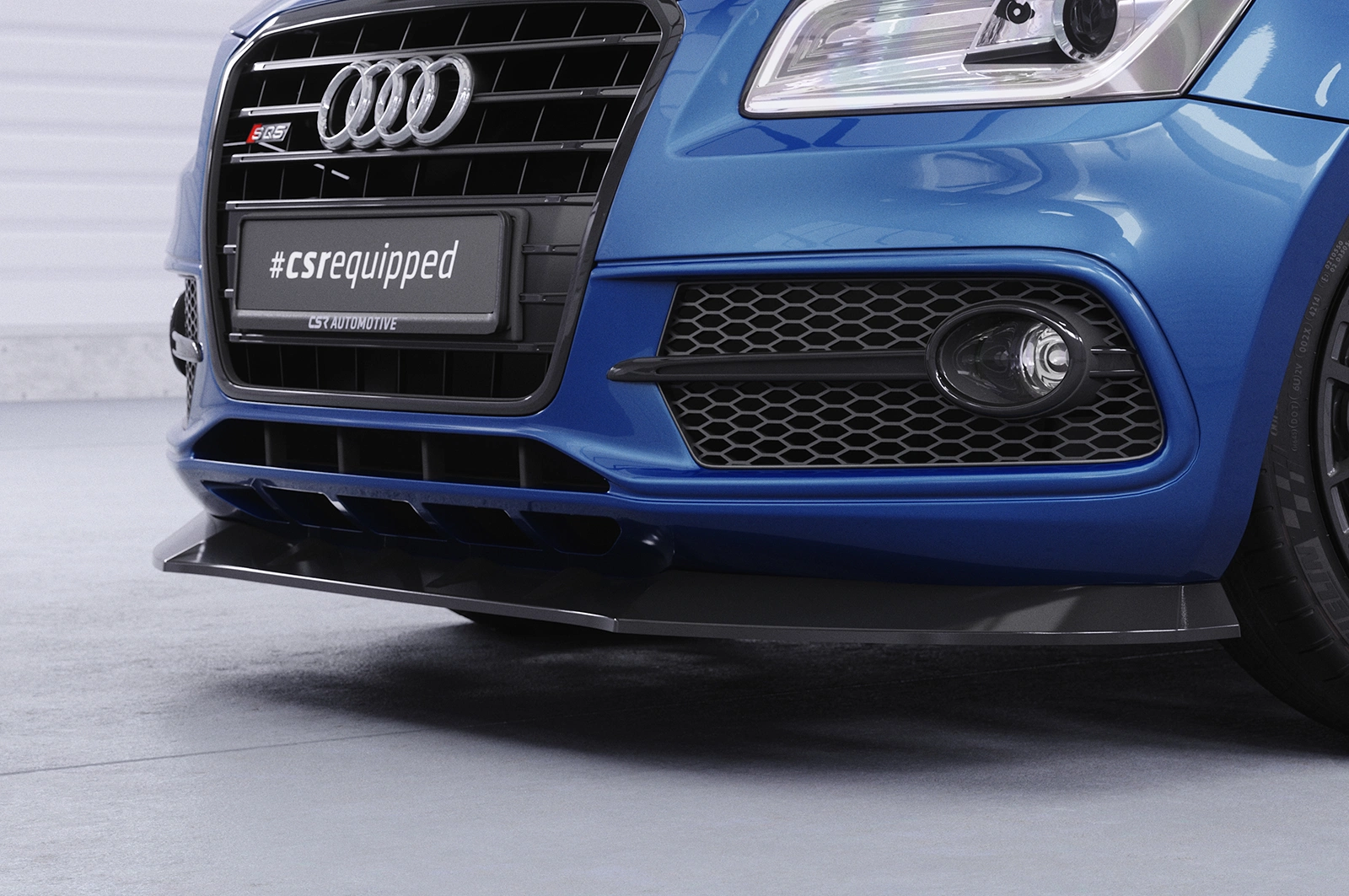 Voorspoiler Audi SQ5 (8R) glans zwart – 2013–2017