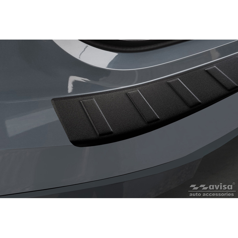 Matzwart RVS Achterbumperprotector  BMW iX (I20) 2021- 'Ribs'