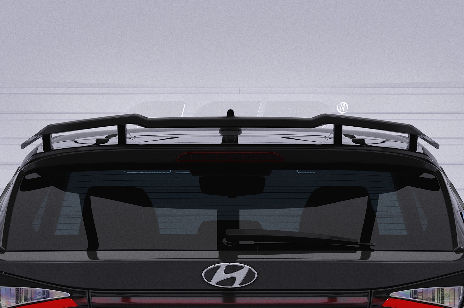 Achterspoiler Hyundai I20 (BC3) N / N-Performance glans zwart