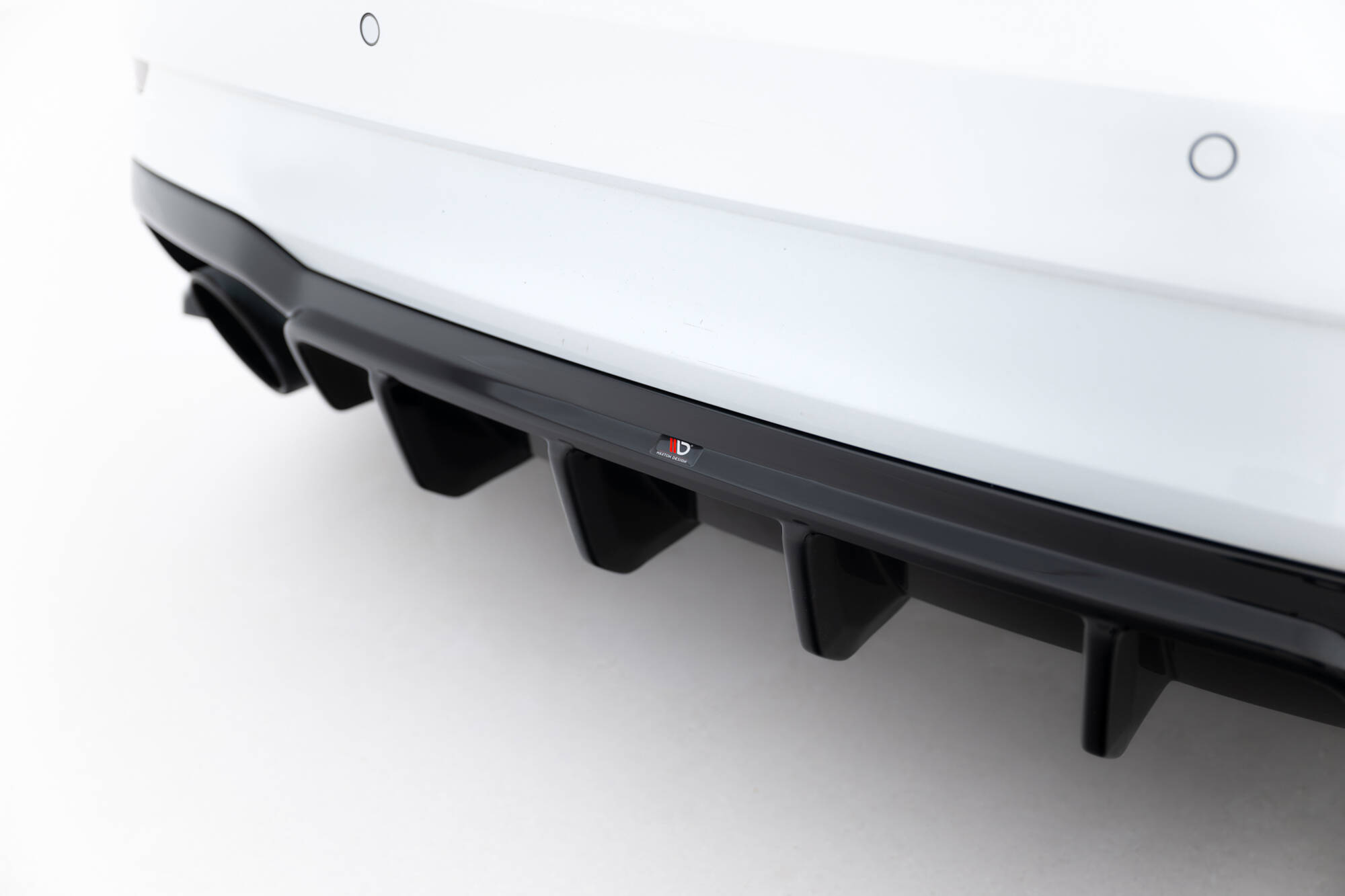 Achter Diffuser V.2 Audi RS3 Sedan 8V Facelift Maxton Glanzend zwart