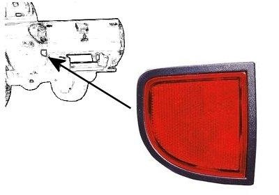 reflector, achter, links Mitsubishi L200, 2006 -