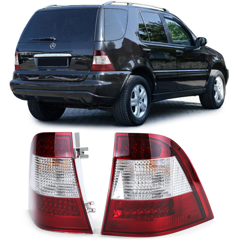 Luces traseras Mercedes M-Class W163 98-05 LED cromo