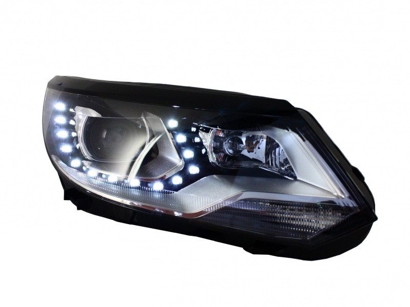 Headlights VW Tiguan 11- Led Dayline black