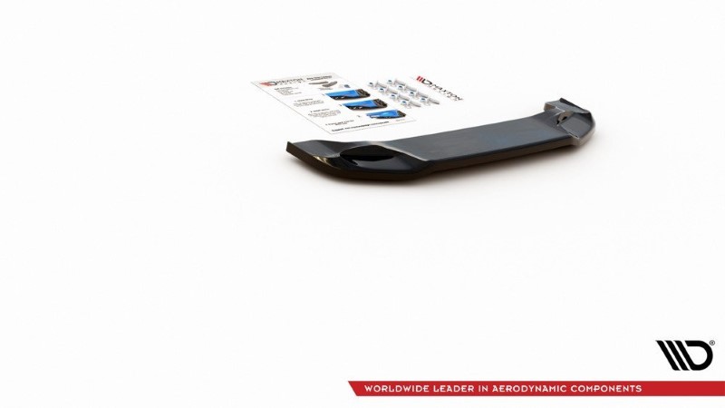 Centrale Spoiler Fiat 124 Spider Abarth Glanzend Zwart