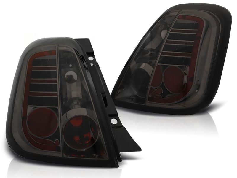 Taillights Fiat 500 8/07- LED Smoke