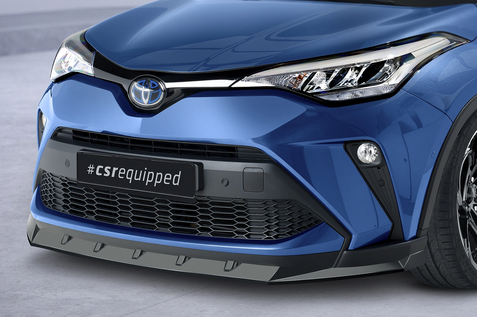 Voorspoiler Toyota C-HR Facelift 2020- Glans Zwart CSR